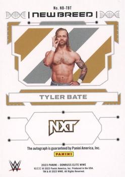 2023 Donruss Elite WWE - New Breed Autographs #NB-TBT Tyler Bate Back