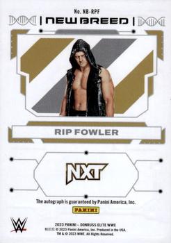 2023 Donruss Elite WWE - New Breed Autographs #NB-RPF Rip Fowler Back