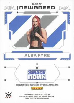 2023 Donruss Elite WWE - New Breed Autographs #NB-AFY Alba Fyre Back