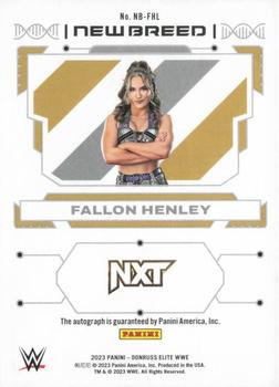 2023 Donruss Elite WWE - New Breed Autographs #NB-FHL Fallon Henley Back