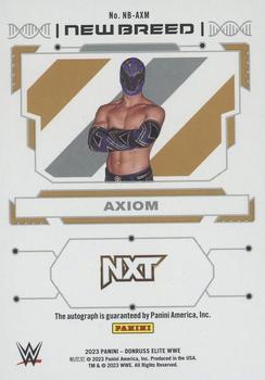 2023 Donruss Elite WWE - New Breed Autographs #NB-AXM Axiom Back