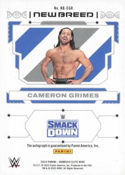 2023 Donruss Elite WWE - New Breed Autographs #NB-CGR Cameron Grimes Back
