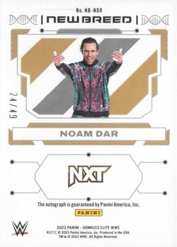 2023 Donruss Elite WWE - New Breed Autographs Red #NB-NDR Noam Dar Back