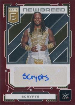 2023 Donruss Elite WWE - New Breed Autographs Red #NB-SCR Scrypts Front