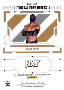 2023 Donruss Elite WWE - New Breed Autographs Red #NB-AXM Axiom Back