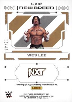 2023 Donruss Elite WWE - New Breed Autographs Red #NB-WLE Wes Lee Back