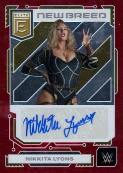 2023 Donruss Elite WWE - New Breed Autographs Red #NB-NLY Nikkita Lyons Front
