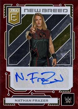 2023 Donruss Elite WWE - New Breed Autographs Red #NB-NFZ Nathan Frazer Front
