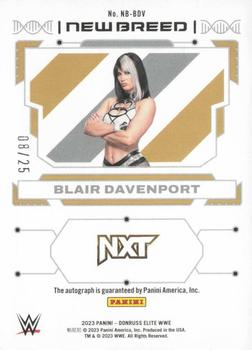 2023 Donruss Elite WWE - New Breed Autographs Blue #NB-BDV Blair Davenport Back
