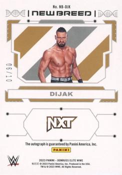 2023 Donruss Elite WWE - New Breed Autographs Gold #NB-DJK Dijak Back