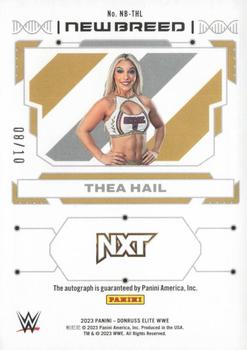 2023 Donruss Elite WWE - New Breed Autographs Gold #NB-THL Thea Hail Back