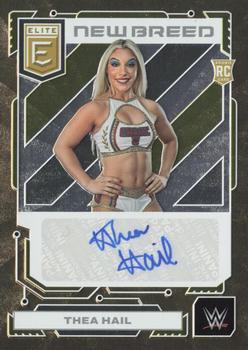 2023 Donruss Elite WWE - New Breed Autographs Gold #NB-THL Thea Hail Front