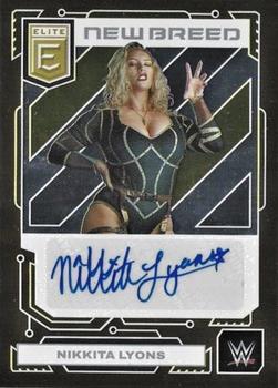 2023 Donruss Elite WWE - New Breed Autographs Gold #NB-NLY Nikkita Lyons Front