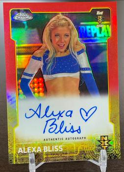 2015 Topps Chrome WWE - NXT Autographs Red Refractor #NNO Alexa Bliss Front