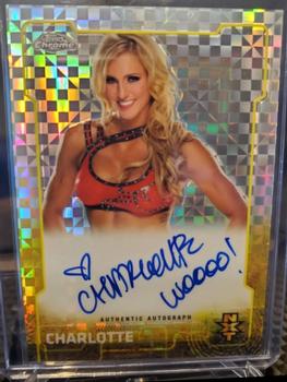 2015 Topps Chrome WWE - NXT Autographs X-Fractor #NNO Charlotte Front