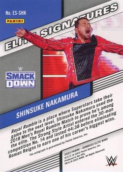 2023 Donruss Elite WWE - Elite Signatures #ES-SHN Shinsuke Nakamura Back