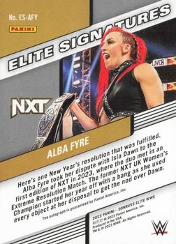 2023 Donruss Elite WWE - Elite Signatures Red #ES-AFY Alba Fyre Back