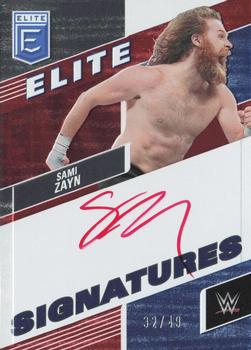 2023 Donruss Elite WWE - Elite Signatures Red #ES-SZN Sami Zayn Front