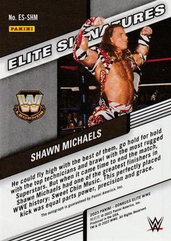 2023 Donruss Elite WWE - Elite Signatures Red #ES-SHM Shawn Michaels Back