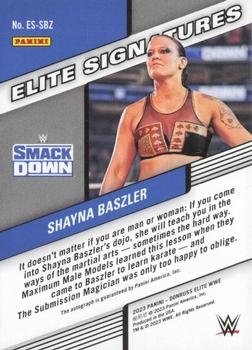 2023 Donruss Elite WWE - Elite Signatures Red #ES-SBZ Shayna Baszler Back