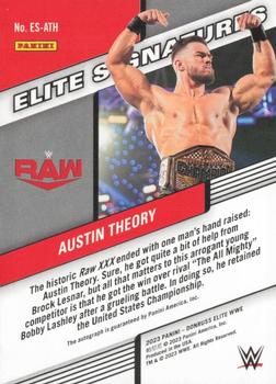 2023 Donruss Elite WWE - Elite Signatures Blue #ES-ATH Austin Theory Back