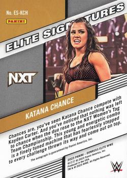 2023 Donruss Elite WWE - Elite Signatures Gold #ES-KCH Katana Chance Back