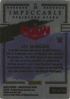 2023 Panini Impeccable WWE - Stainless Stars #15 Liv Morgan Back