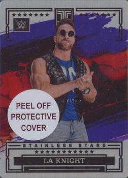 2023 Panini Impeccable WWE - Stainless Stars Purple #12 LA Knight Front