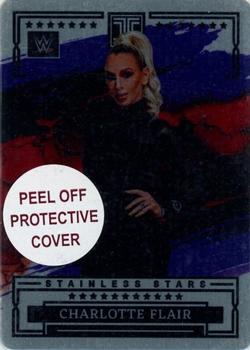 2023 Panini Impeccable WWE - Stainless Stars Purple #23 Charlotte Flair Front