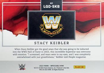 2023 Panini Impeccable WWE - WWE Legends Logo Silver #LGD-SKB Stacy Keibler Back
