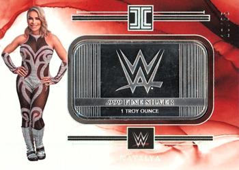 2023 Panini Impeccable WWE - WWE Logo Silver #BAR-NTA Natalya Front