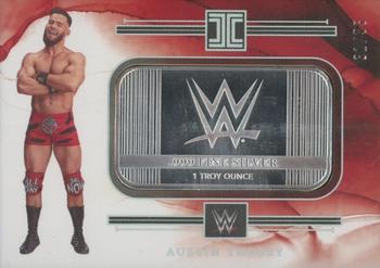 2023 Panini Impeccable WWE - WWE Logo Silver #BAR-ATY Austin Theory Front