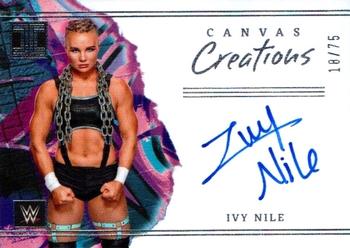 2023 Panini Impeccable WWE - Canvas Creations Signatures #CC-IVN Ivy Nile Front
