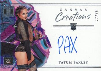 2023 Panini Impeccable WWE - Canvas Creations Signatures #CC-TPX Tatum Paxley Front