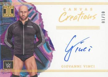 2023 Panini Impeccable WWE - Canvas Creations Signatures Gold #CC-GVC Giovanni Vinci Front