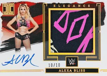 2023 Panini Impeccable WWE - Elegance Jumbo Memorabilia Autographs Gold #JM-ABS Alexa Bliss Front