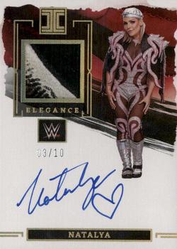2023 Panini Impeccable WWE - Elegance Memorabilia Autographs Gold #EM-NTL Natalya Front
