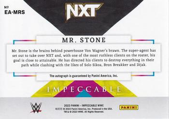 2023 Panini Impeccable WWE - Extravagance Autographs #EA-MRS Mr. Stone Back