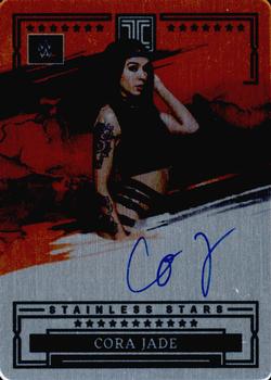 2023 Panini Impeccable WWE - Stainless Stars Autographs Orange #ST-CJD Cora Jade Front