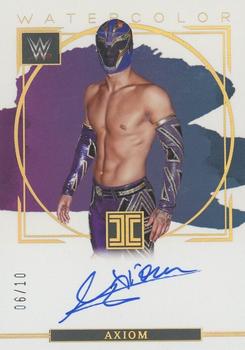 2023 Panini Impeccable WWE - Watercolor Signatures Gold #WS-AXM Axiom Front