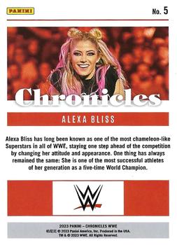 2023 Panini Chronicles WWE #5 Alexa Bliss Back