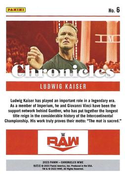 2023 Panini Chronicles WWE #6 Ludwig Kaiser Back
