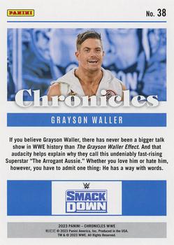 2023 Panini Chronicles WWE #38 Grayson Waller Back