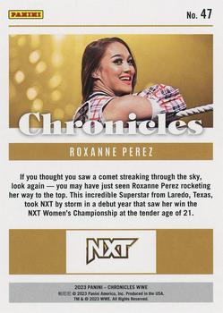 2023 Panini Chronicles WWE #47 Roxanne Perez Back