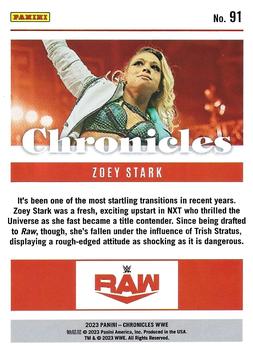 2023 Panini Chronicles WWE - Bronze #91 Zoey Stark Back
