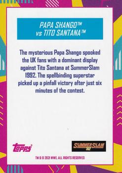 2021 Topps On Demand WWE Best of British - Summer Slam '92 #NNO Papa Shango vs. Tito Santana Back