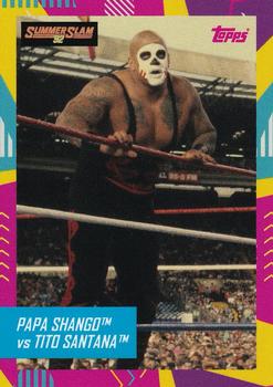 2021 Topps On Demand WWE Best of British - Summer Slam '92 #NNO Papa Shango vs. Tito Santana Front