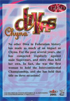 2001 Fleer WWF Divas Magazine Set #1 Chyna Back