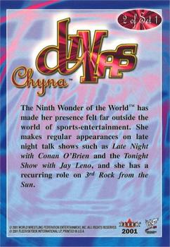 2001 Fleer WWF Divas Magazine Set #2 Chyna Back