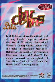 2001 Fleer WWF Divas Magazine Set - Set 2 #3 Lita Back